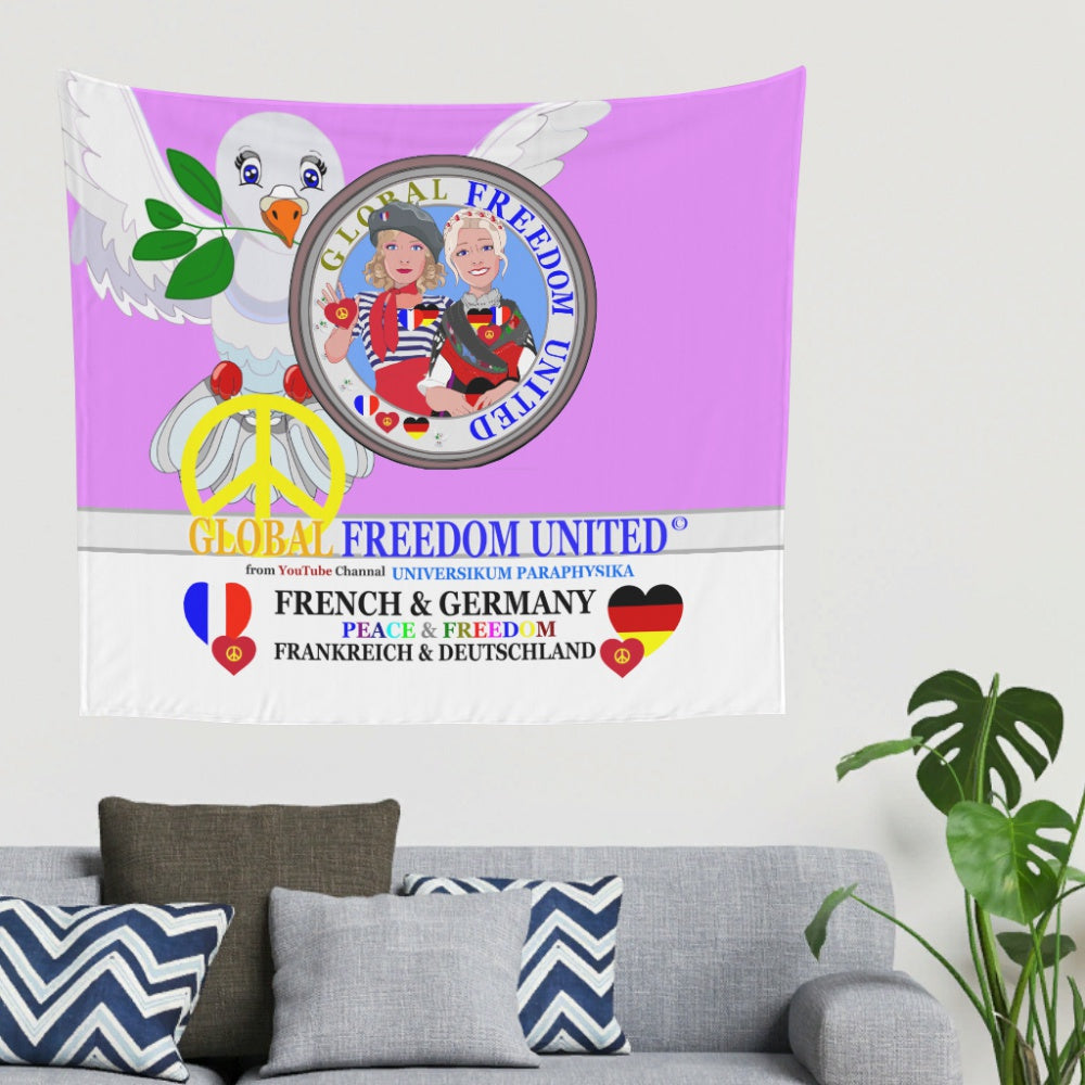 Tapestry Global Freedom United Women French & Germany Old Peace Lilac