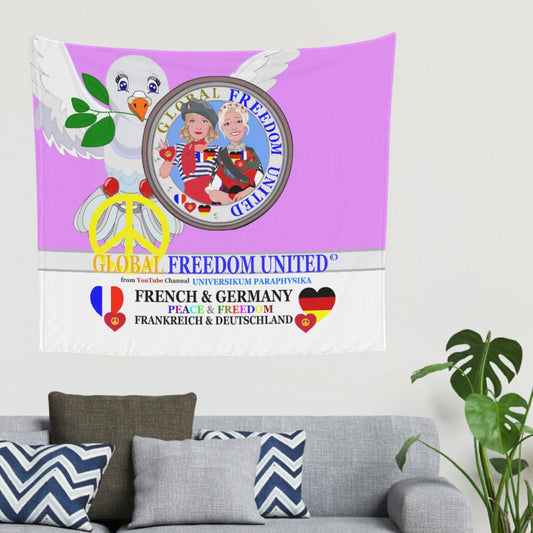 Tapestry Global Freedom United Women French & Germany Old Peace Lilac