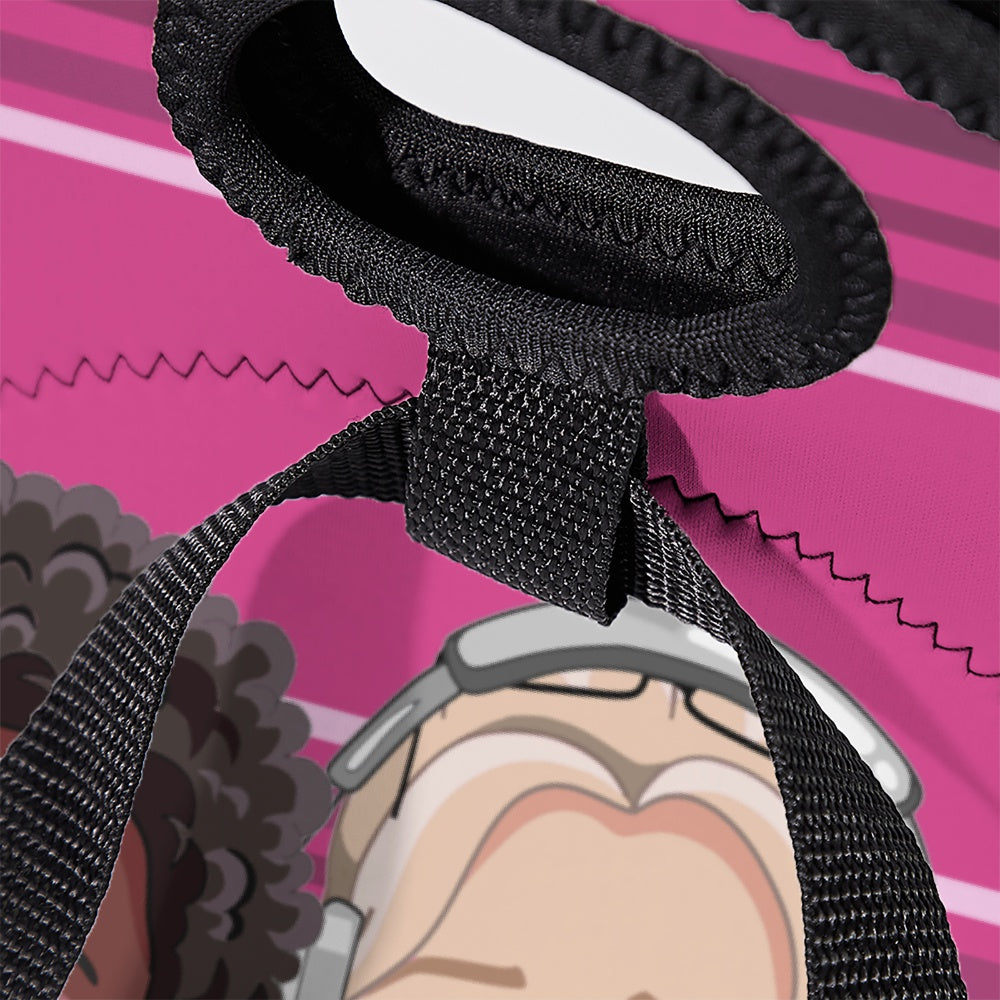 Meal Bag With Strap GLOBAL FREEDOM UNITED© Women Anti Fascism & Racism USA Pink 1