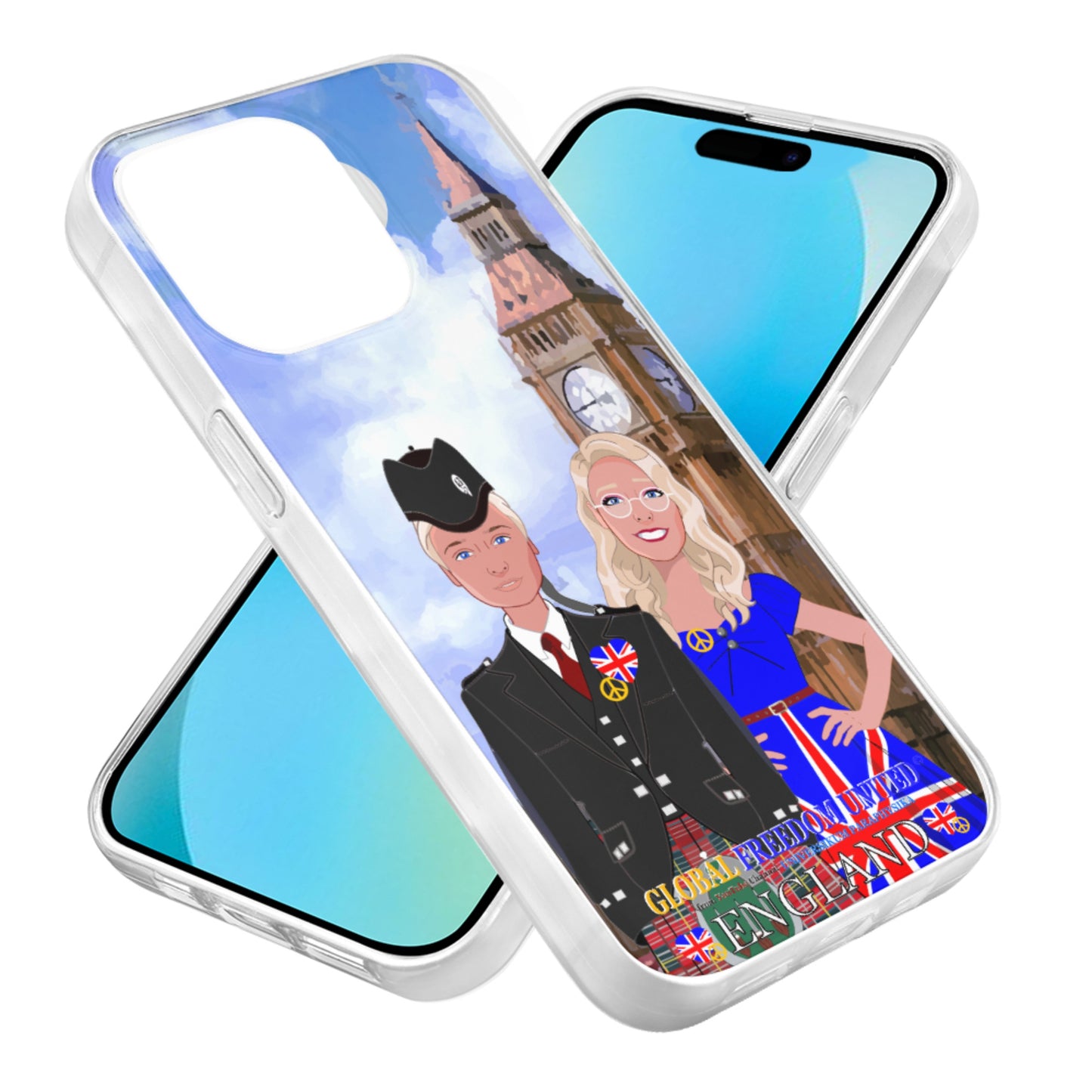 Phone Case GLOBAL FREEDOM UNITED© Couple Edition England