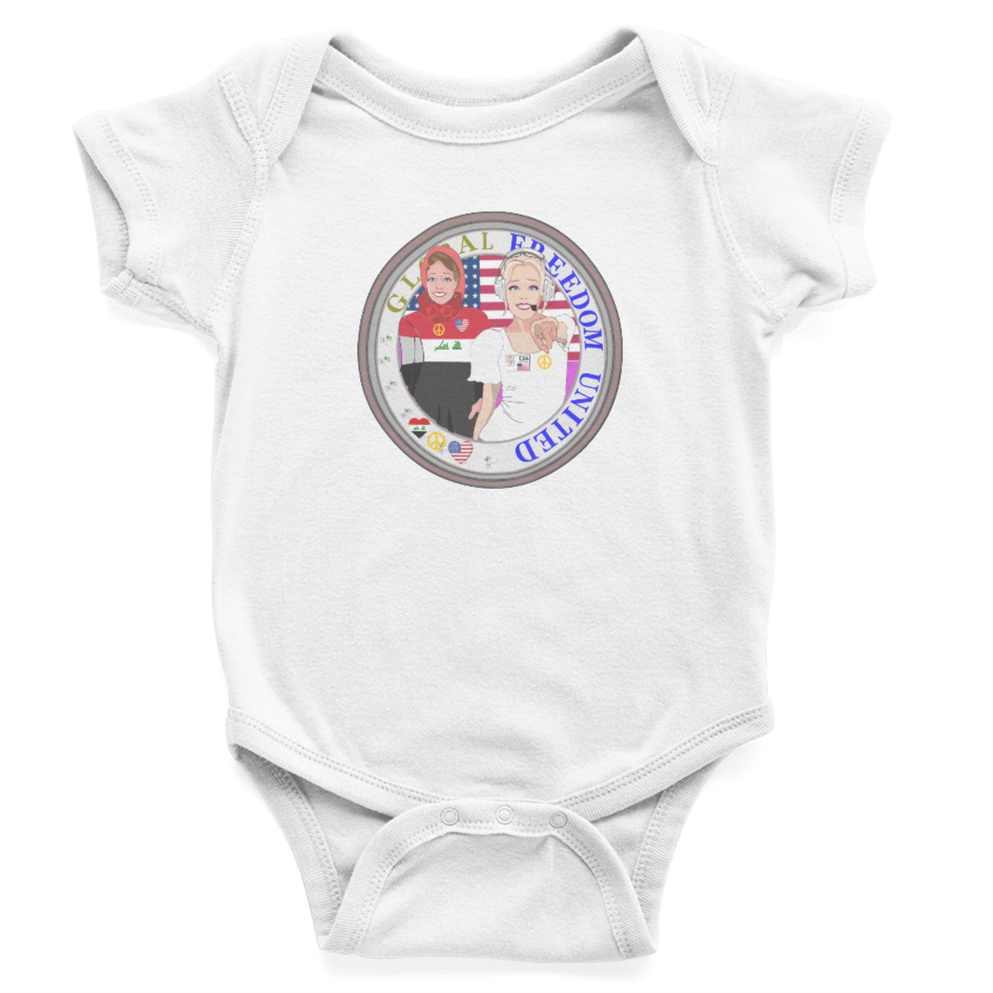 Baby Body Global Freedom United Iraq & Usa Old Peace