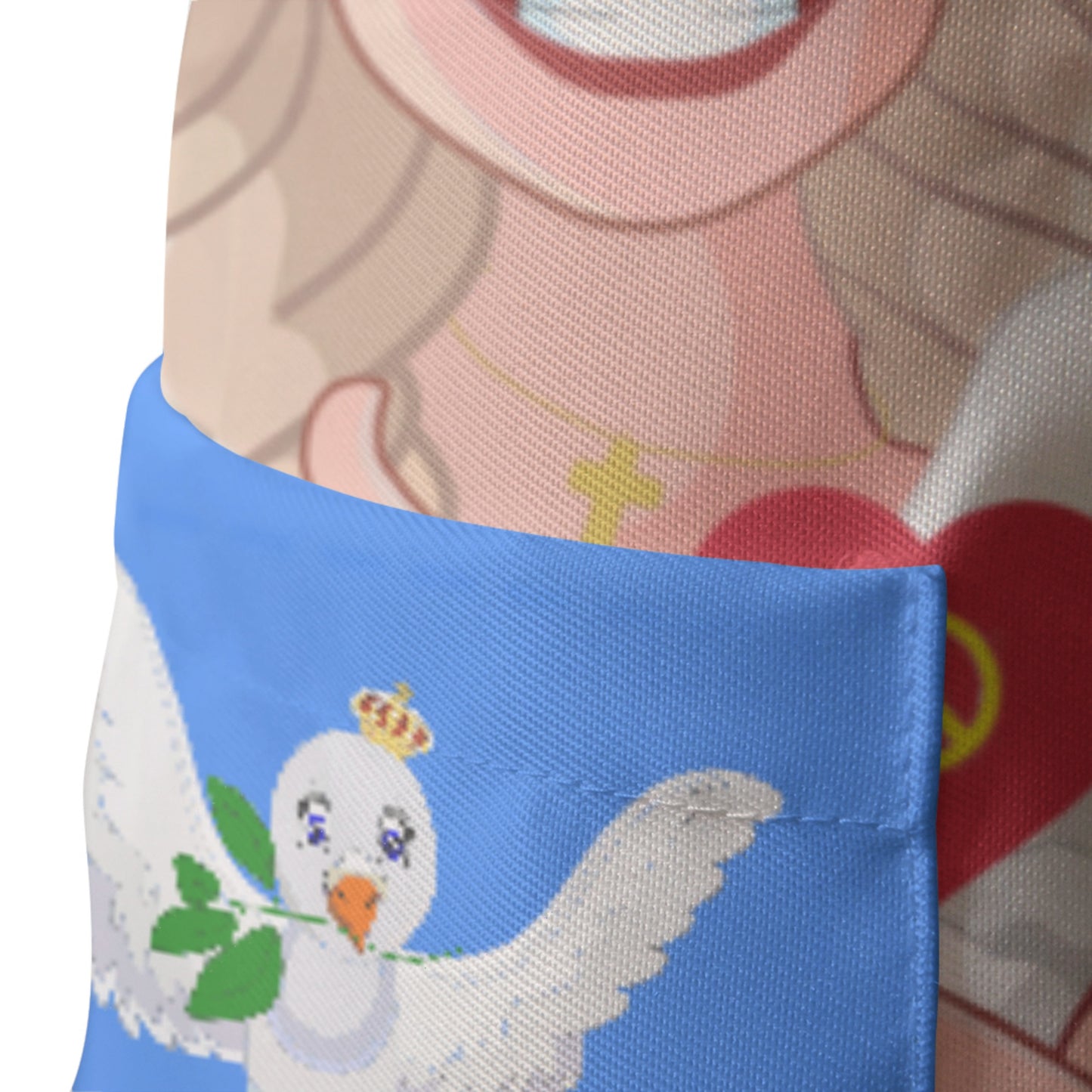 Apron GLOBAL FREEDOM UNITED© Women USA & Germany Blue