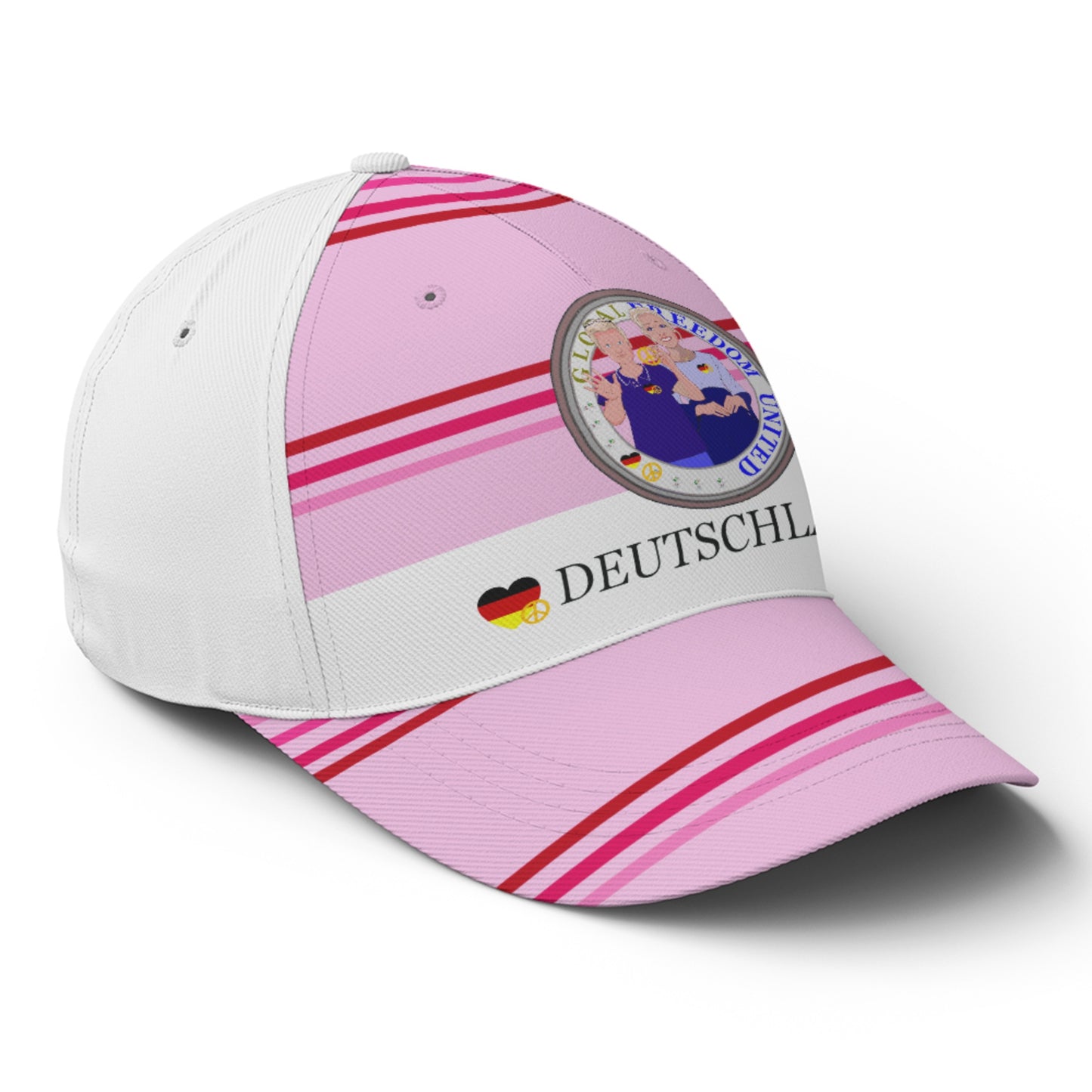 Basketball Cap Global Freedom United Couple Edition Germany V2 Pink2