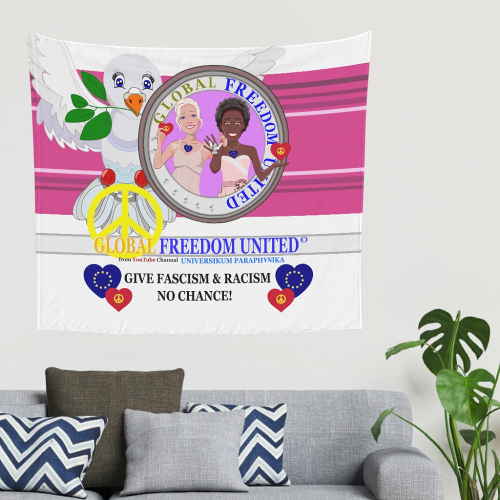 Tapestry GLOBAL FREEDOM UNITED© Women Anti Fascism & Racism EU Pink