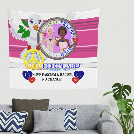 Tapestry GLOBAL FREEDOM UNITED© Women Anti Fascism & Racism EU Pink