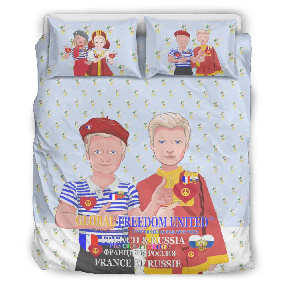 Bed Line GLOBAL FREEDOM UNITED© Men French & Russia Light Blue