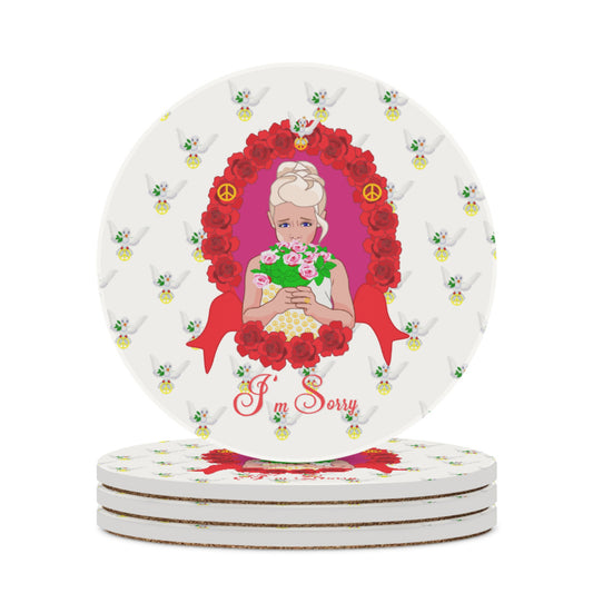 Ceramic Coasters Global Freedom United I´m Sorry From A Girl