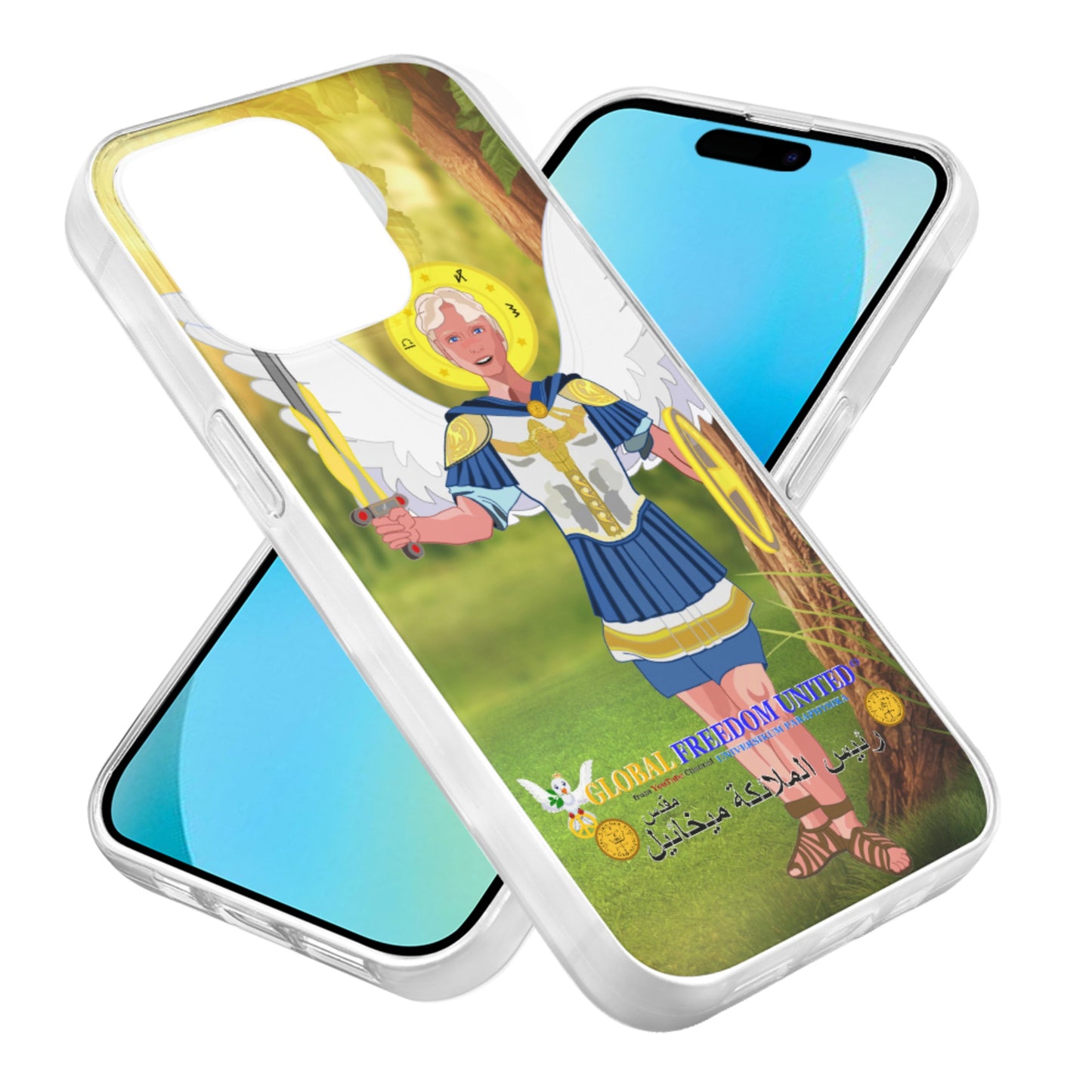 Phone Case GLOBAL FREEDOM UNITED© Archangel Michael Arabic V1