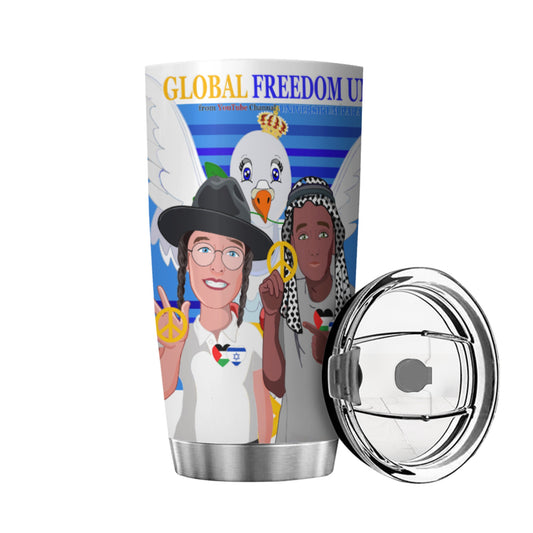 Tumbler Nglobal Freedom United Men Palestina & Israel Deep Blue