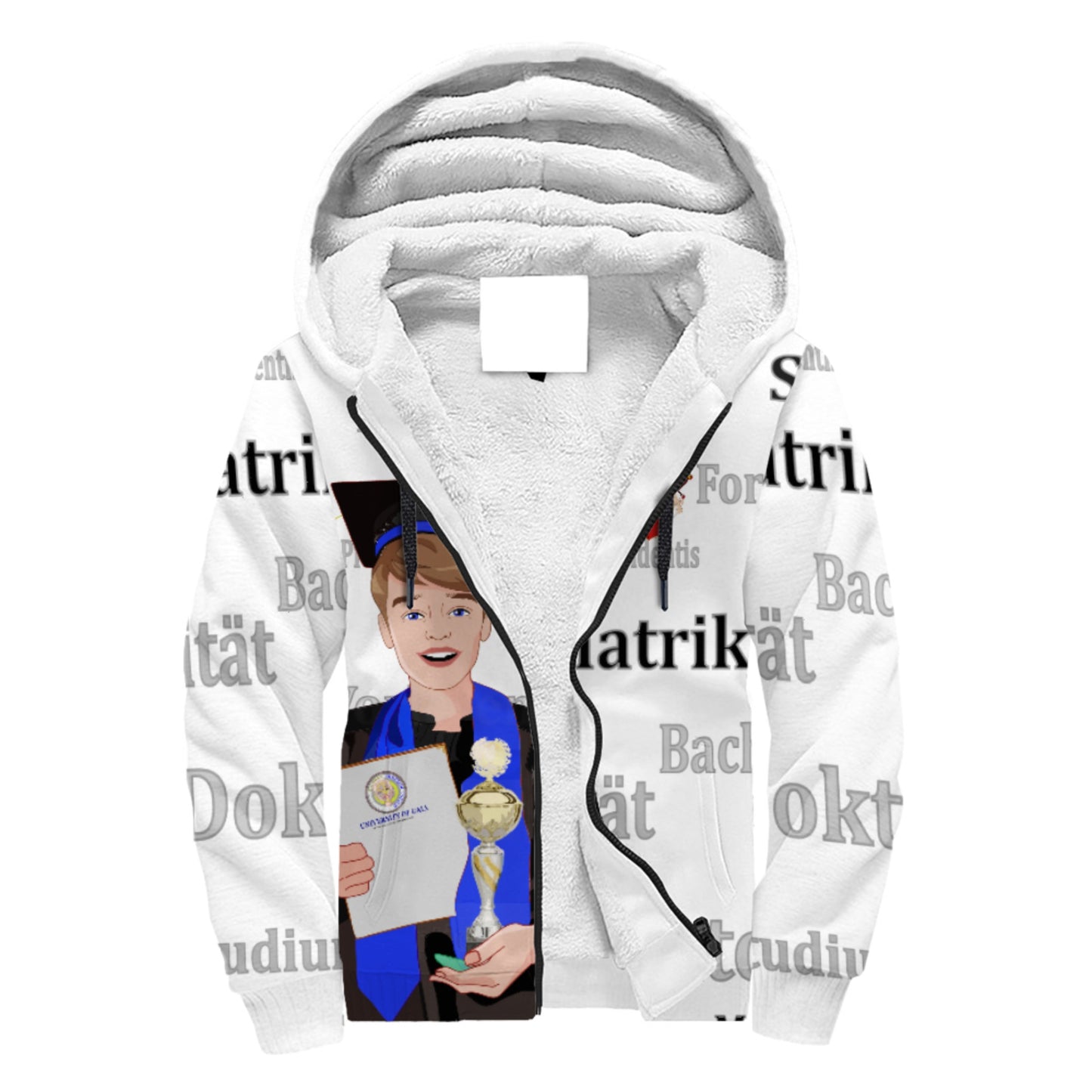 Plush Hoodie Global Freedom United Student Golden Place Brown Hair 1