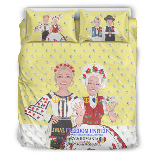 Bed Line GLOBAL FREEDOM UNITED© Women Romania & Hungary Yellow