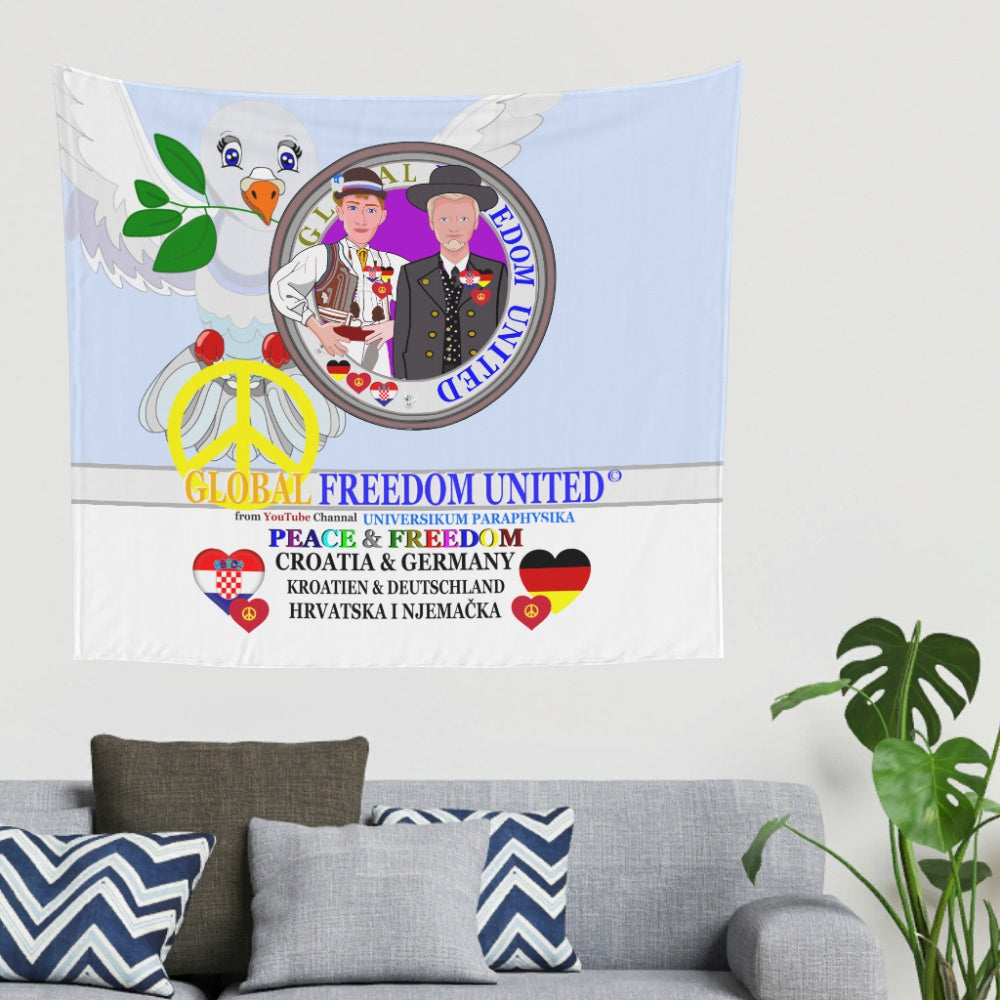 Tapestry GLOBAL FREEDOM UNITED© Men Croatia & Germany Light Blue
