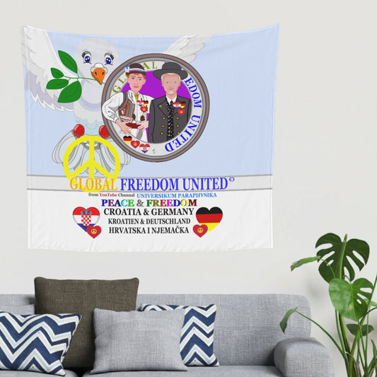 Tapestry GLOBAL FREEDOM UNITED© Men Croatia & Germany Light Blue