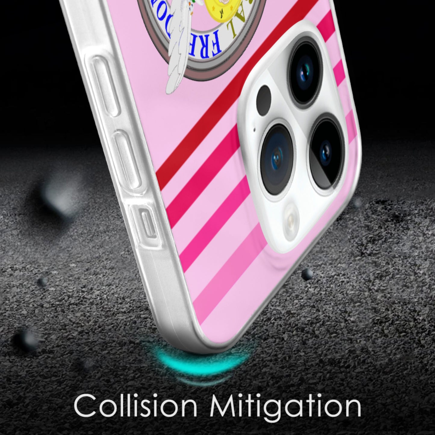 Phone Case Global Freedom United Archangel Michael German Pink 2