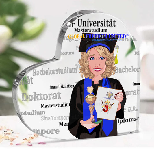 Acryl Heart Global Freedom United Student Girl Cooper Place Blond Hair 2