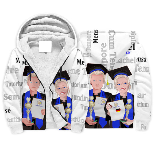 Plush Hoodie Global Freedom United Student Couple Blond Hair Germany