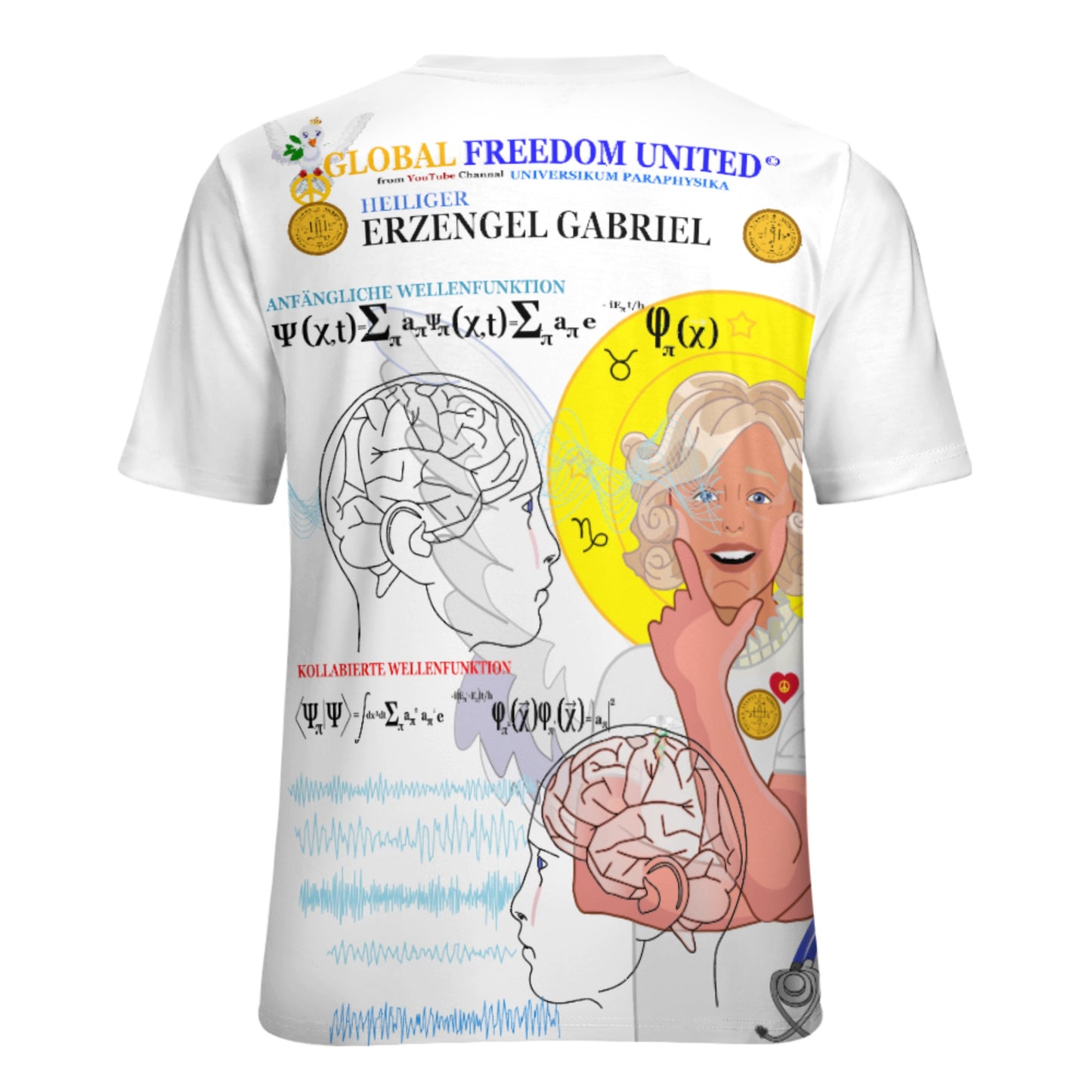 Women´s T-shirt GLOBAL FREEDOM UNITED© Archangel Gabriel German Lab