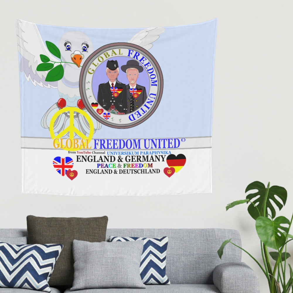 Tapestry Global Freedom United Men England & Germany Old Peace Light Blue