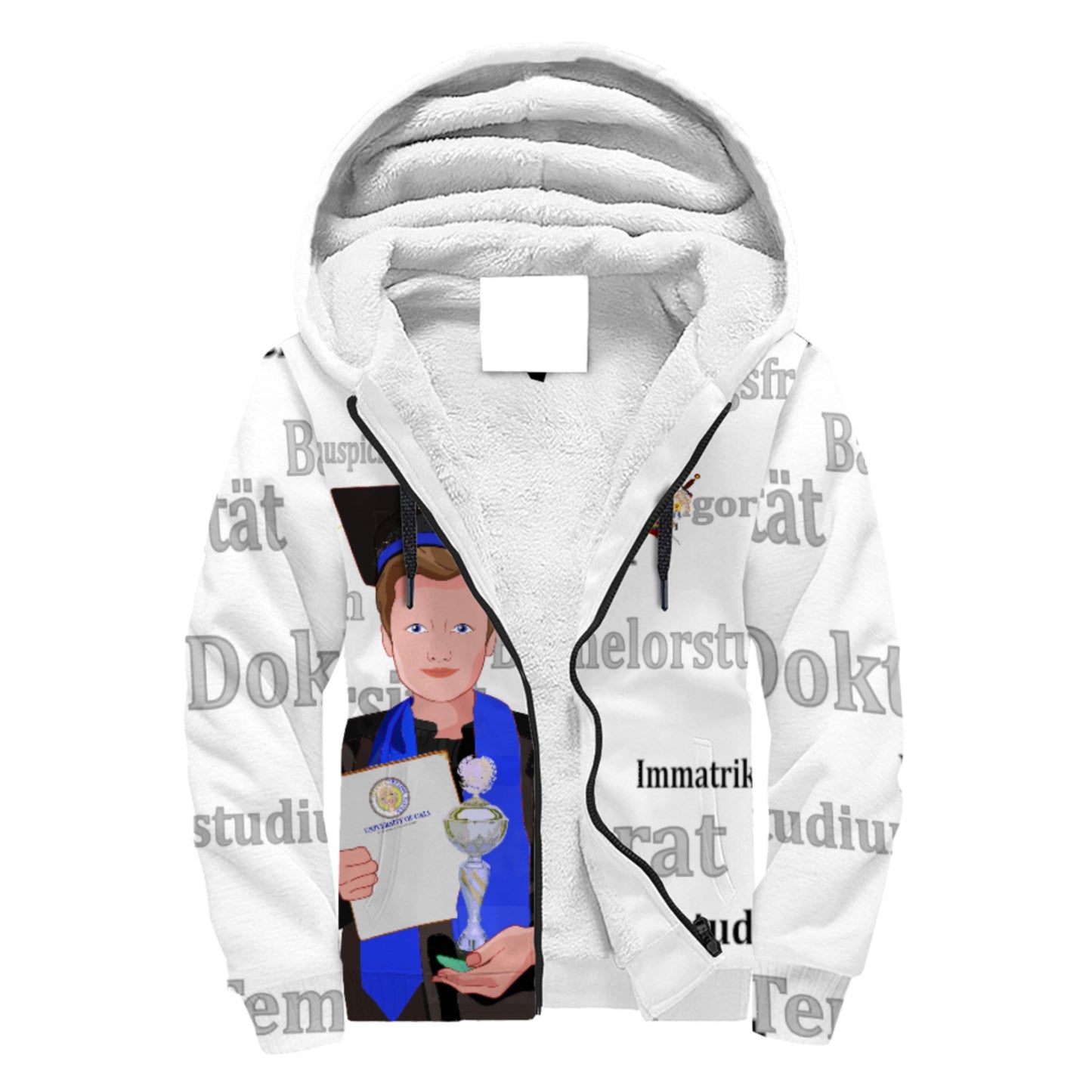 Plush Hoodie Global Freedom United Student Boy Silver Place Brown Hair 2