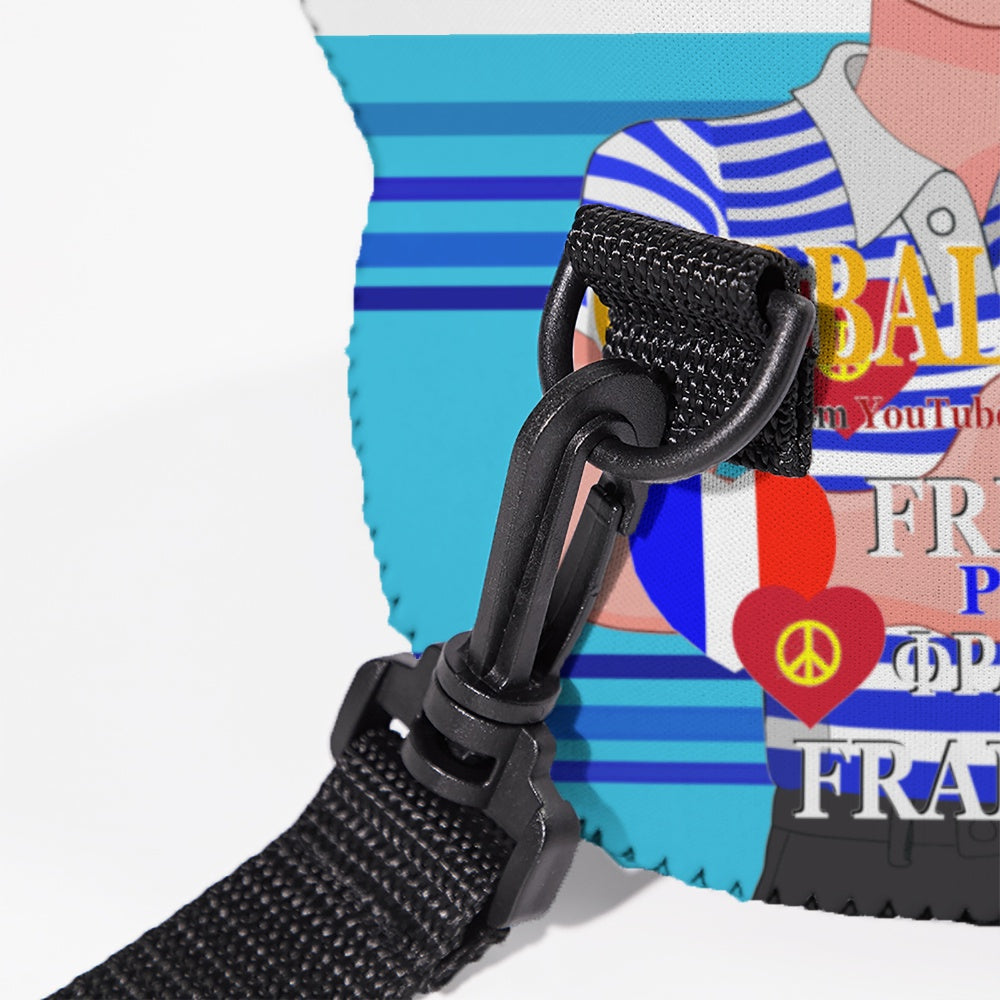 Meal Bag With Strap GLOBAL FREEDOM UNITED© Men Russia & French Blue 1