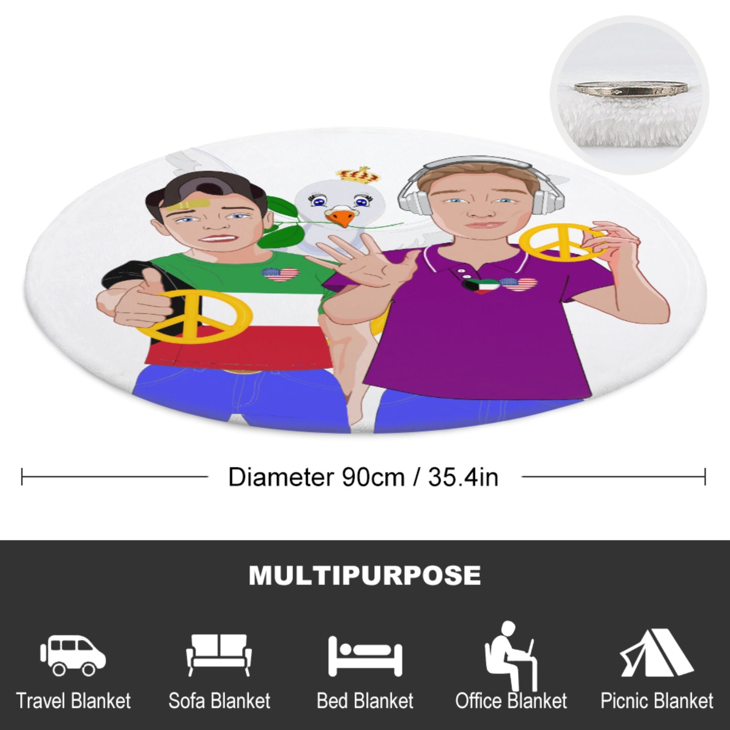 Blankets For Kits Global Freedom United Boy Kuwait & Usa