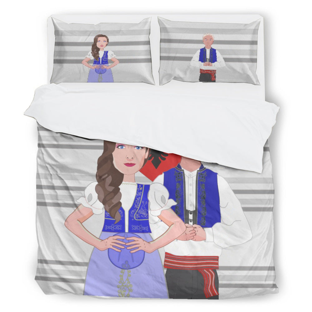 Bed Line GLOBAL FREEDOM UNITED© Couple Albania Grey