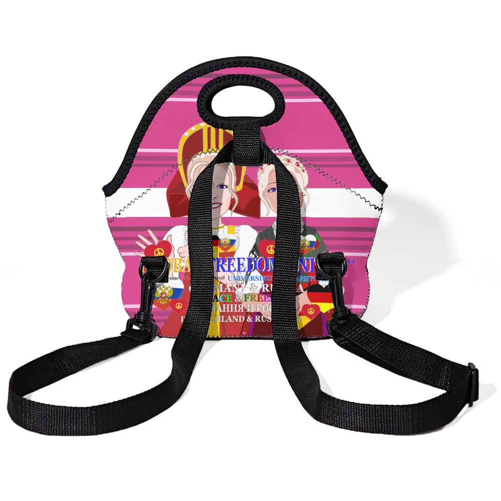 Meal Bag With Strap GLOBAL FREEDOM UNITED© Women Russia & Germany Pink