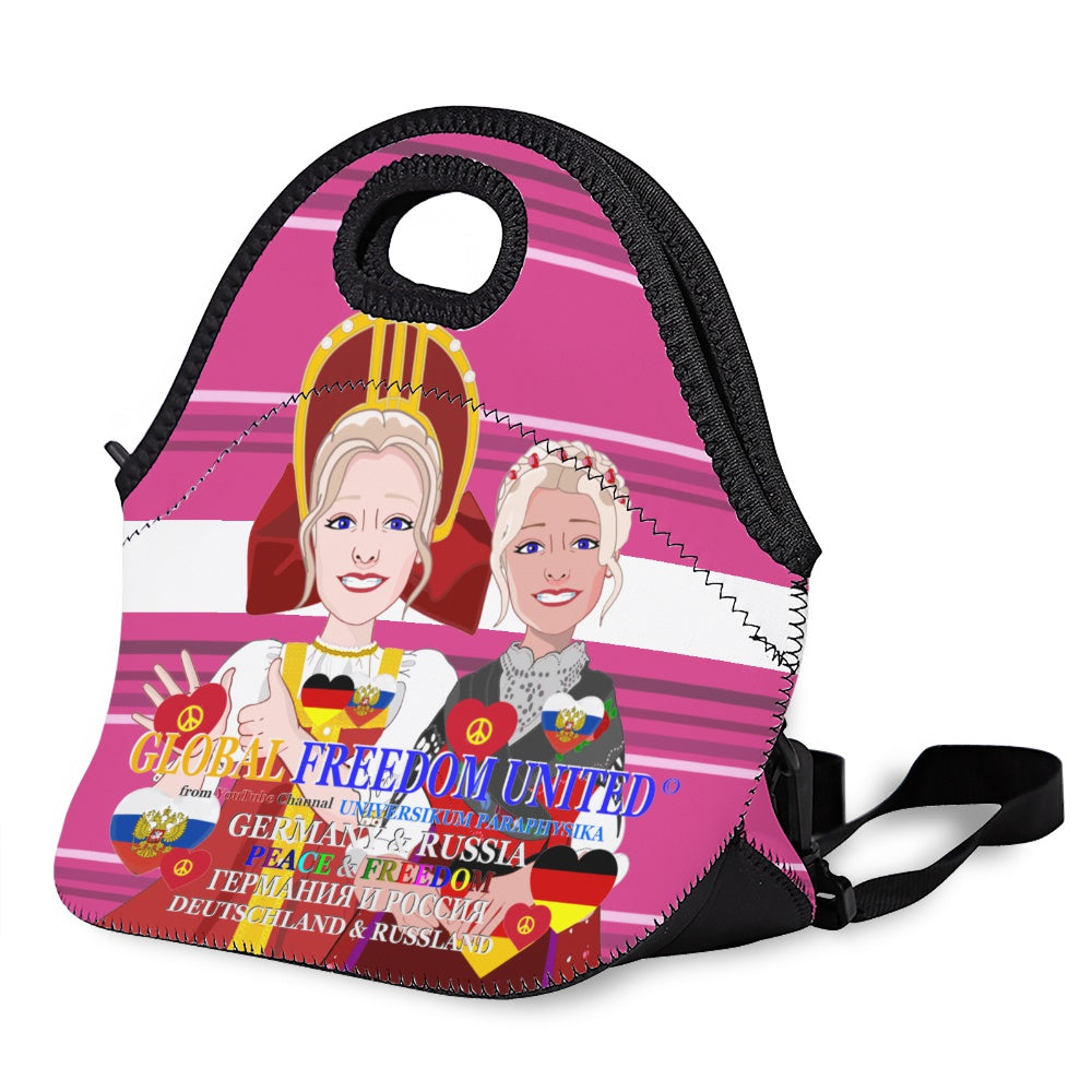 Meal Bag With Strap GLOBAL FREEDOM UNITED© Women Russia & Germany Pink