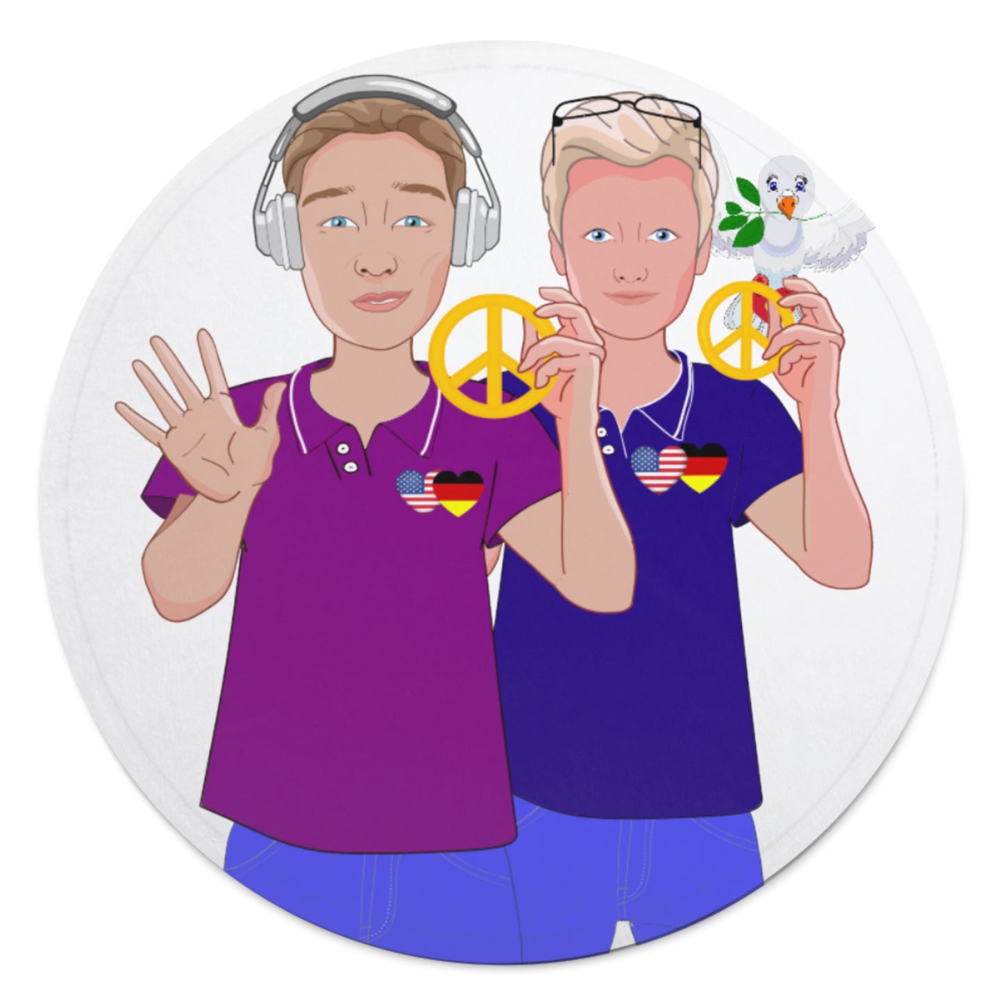 Blankets For Kits Global Freedom United Boys Usa & Germany Old Peace