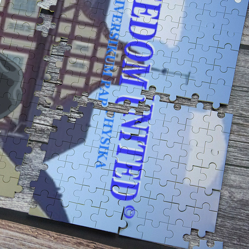 Paper Puzzle Global Freedom United Peace For Germany & Israel Old Peace