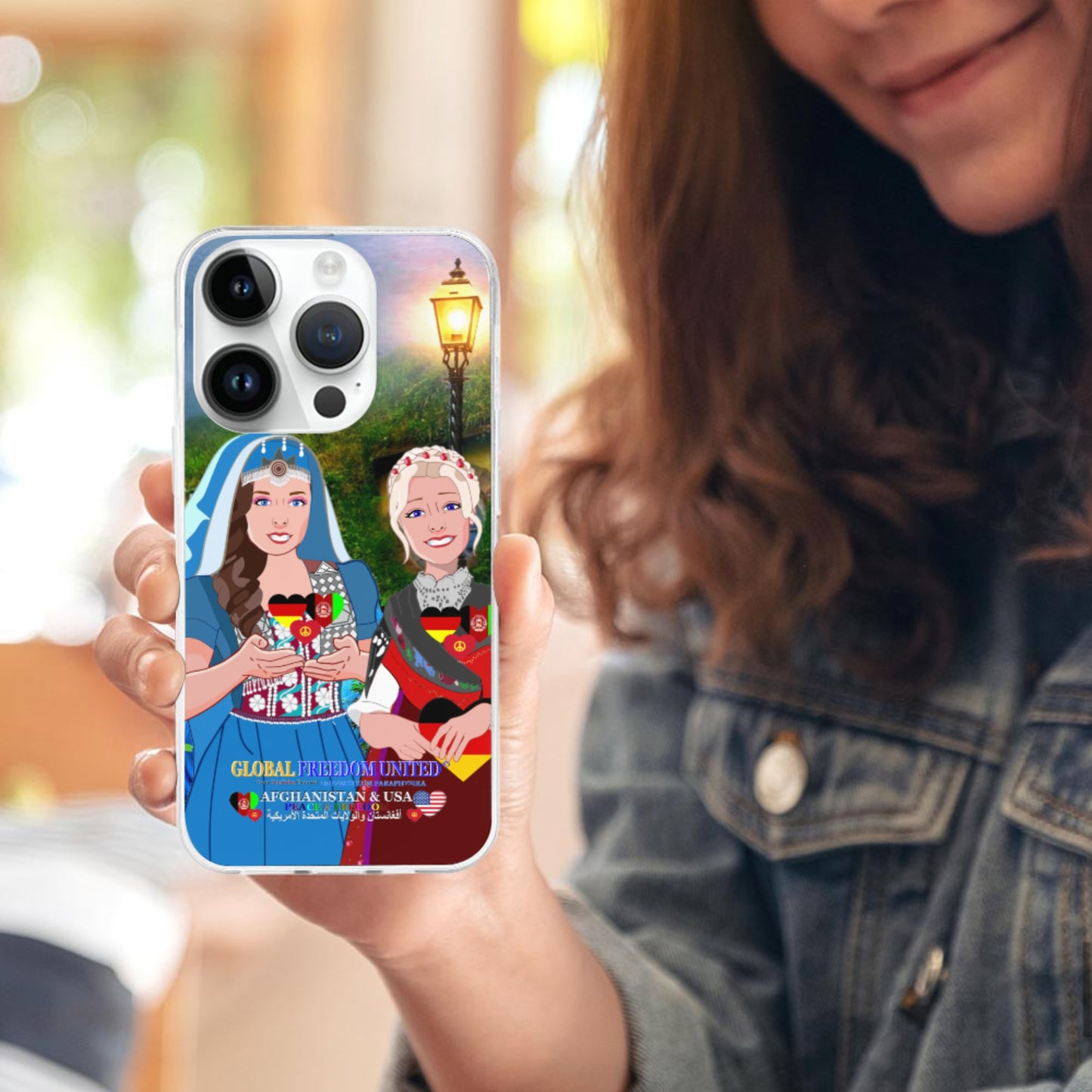 Mobile Phone Case GLOBAL FREEDOM UNITED© Women AFGHANISTAN & USA