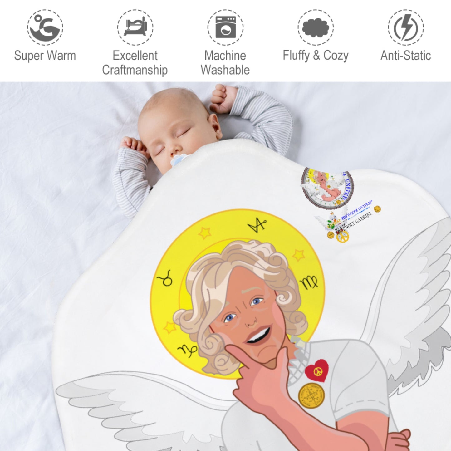 Blanket For Kits GLOBAL FREEDOM UNITED© Archangel Gabriel