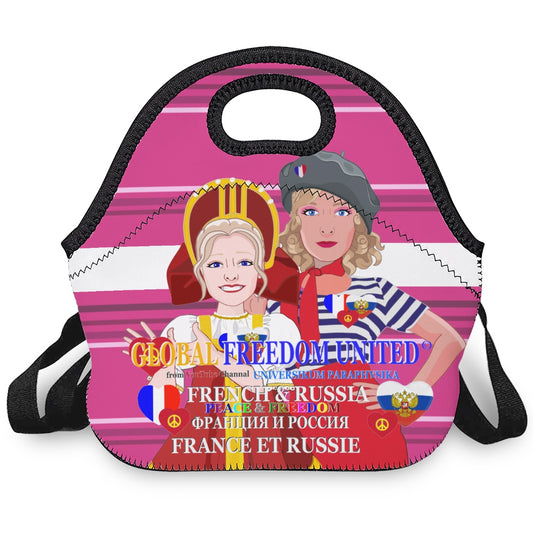 Meal Bag With Strap GLOBAL FREEDOM UNITED© Women Russia & French Pink