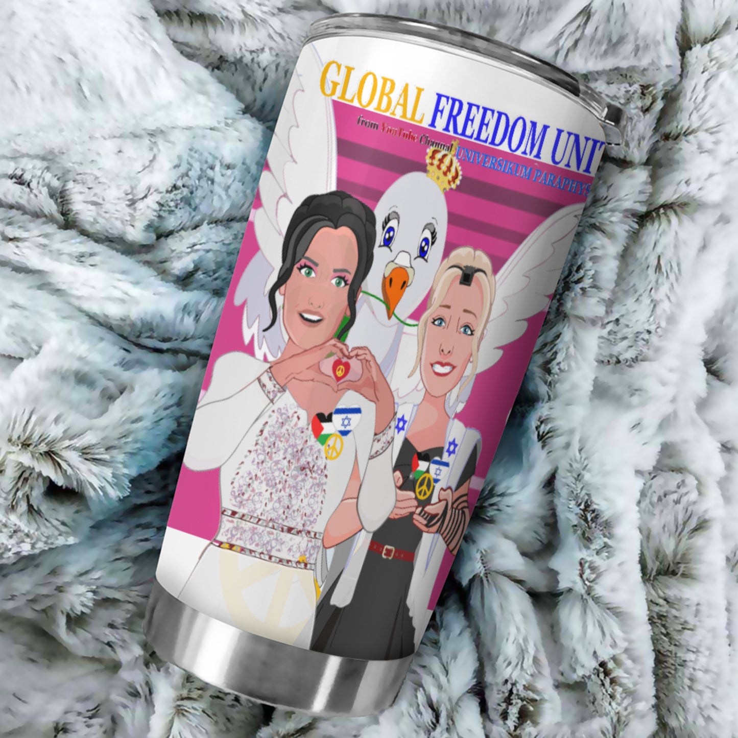 Tumbler Global Freedom United Women Palestina & Israel Pink