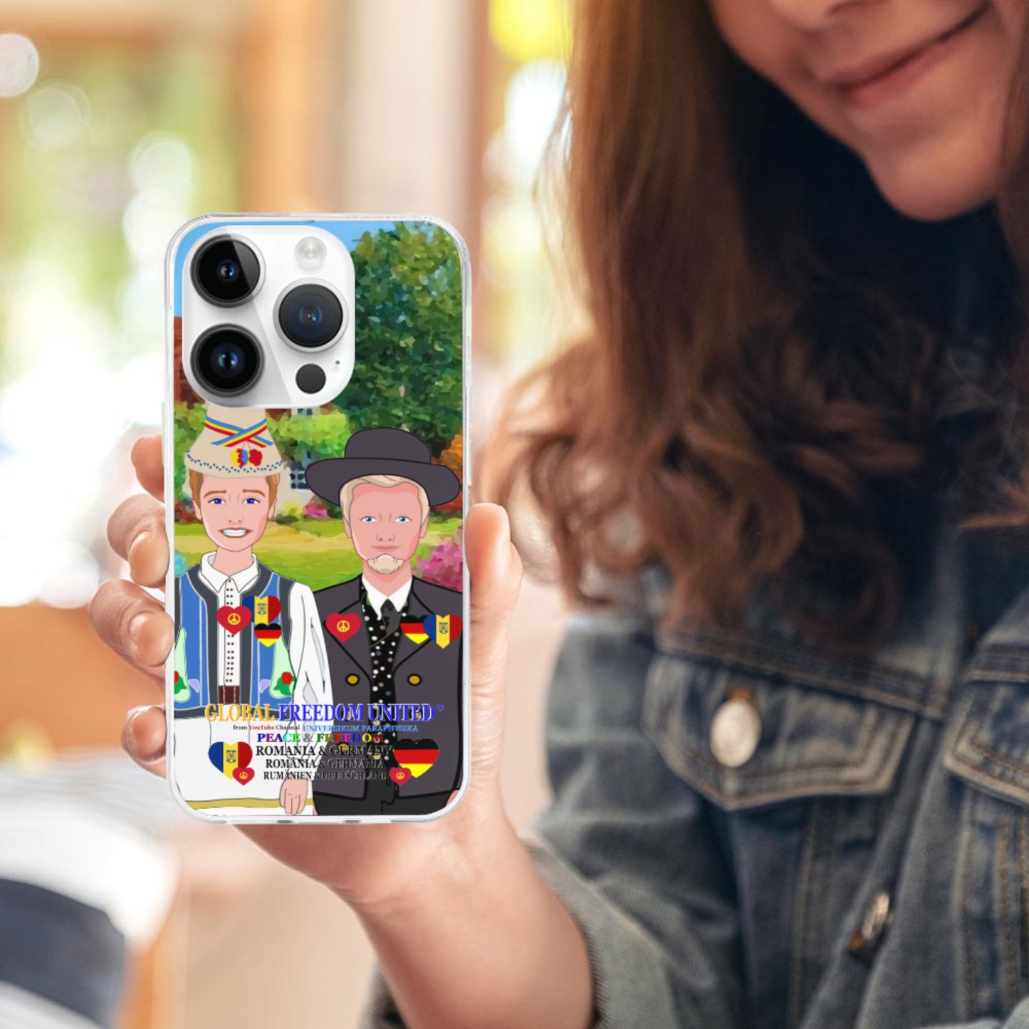 Mobile Phone Case GLOBAL FREEDOM UNITED© Men Romania & Germany