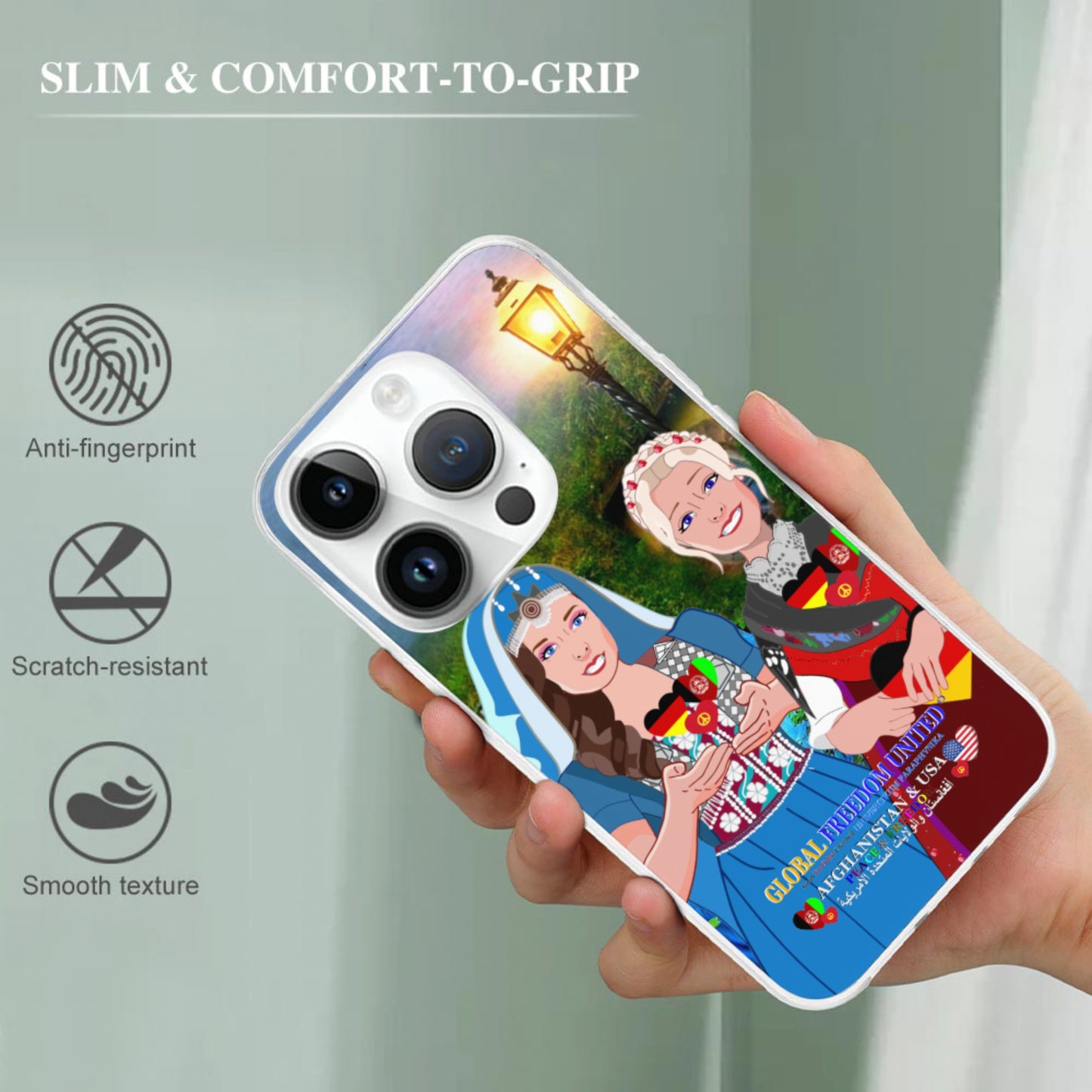 Mobile Phone Case GLOBAL FREEDOM UNITED© Women AFGHANISTAN & USA