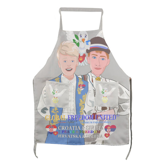 Apron GLOBAL FREEDOM UNITED© Men Croatia & Serbia Grey