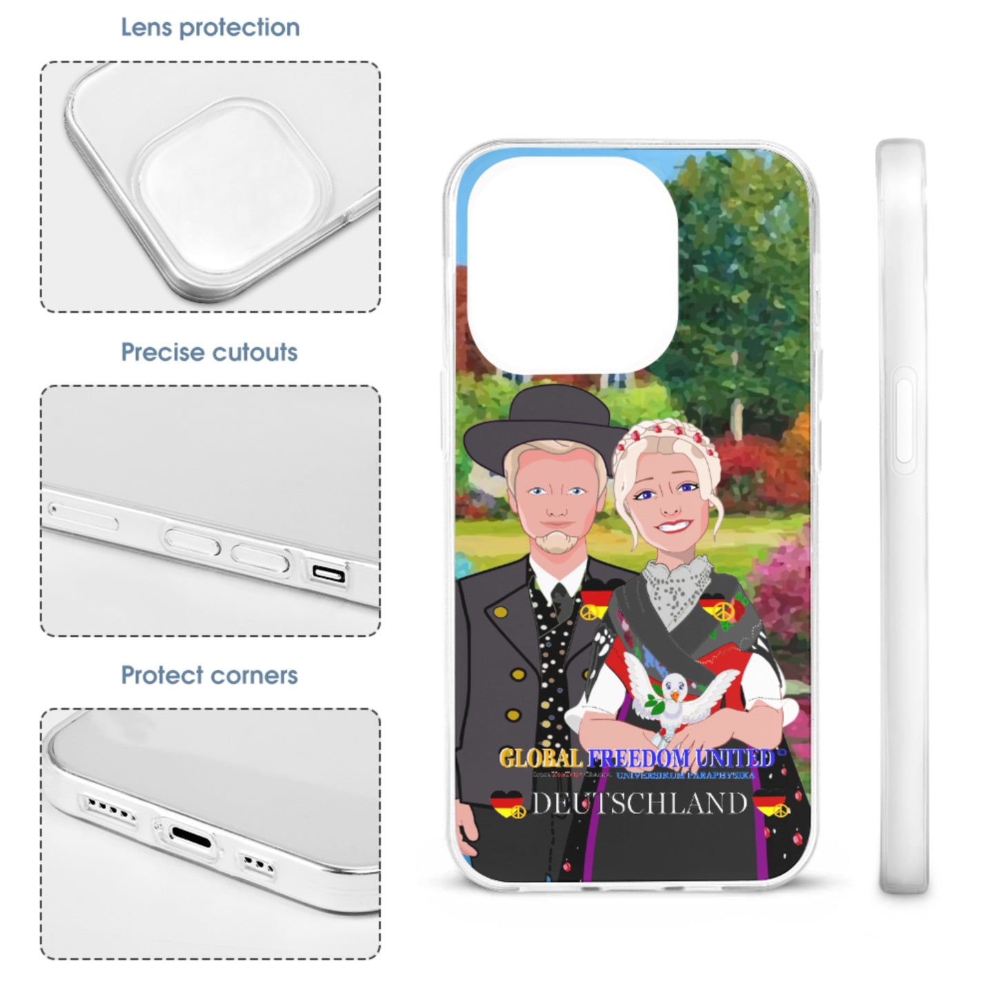 Phone Case GLOBAL FREEDOM UNITED© Couple Edition Germany V1