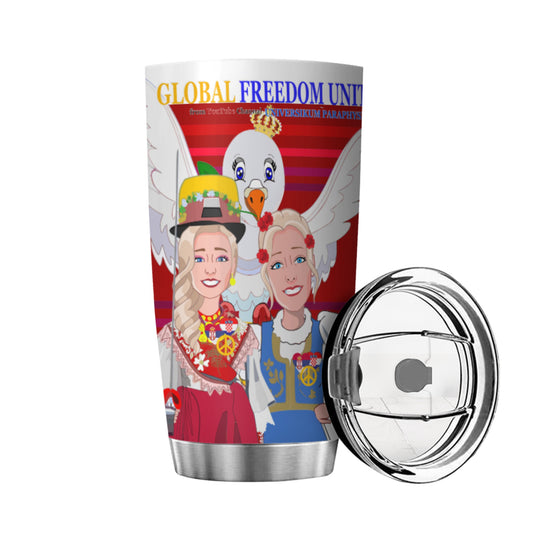 Tumbler Global Freedom United Women Croatia & Serbia Red