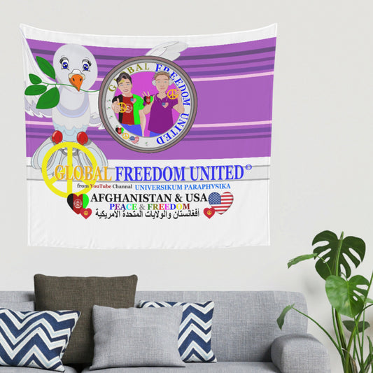 Tapestry GLOBAL FREEDOM UNITED© Men AFGHANISTAN & USA Lilac