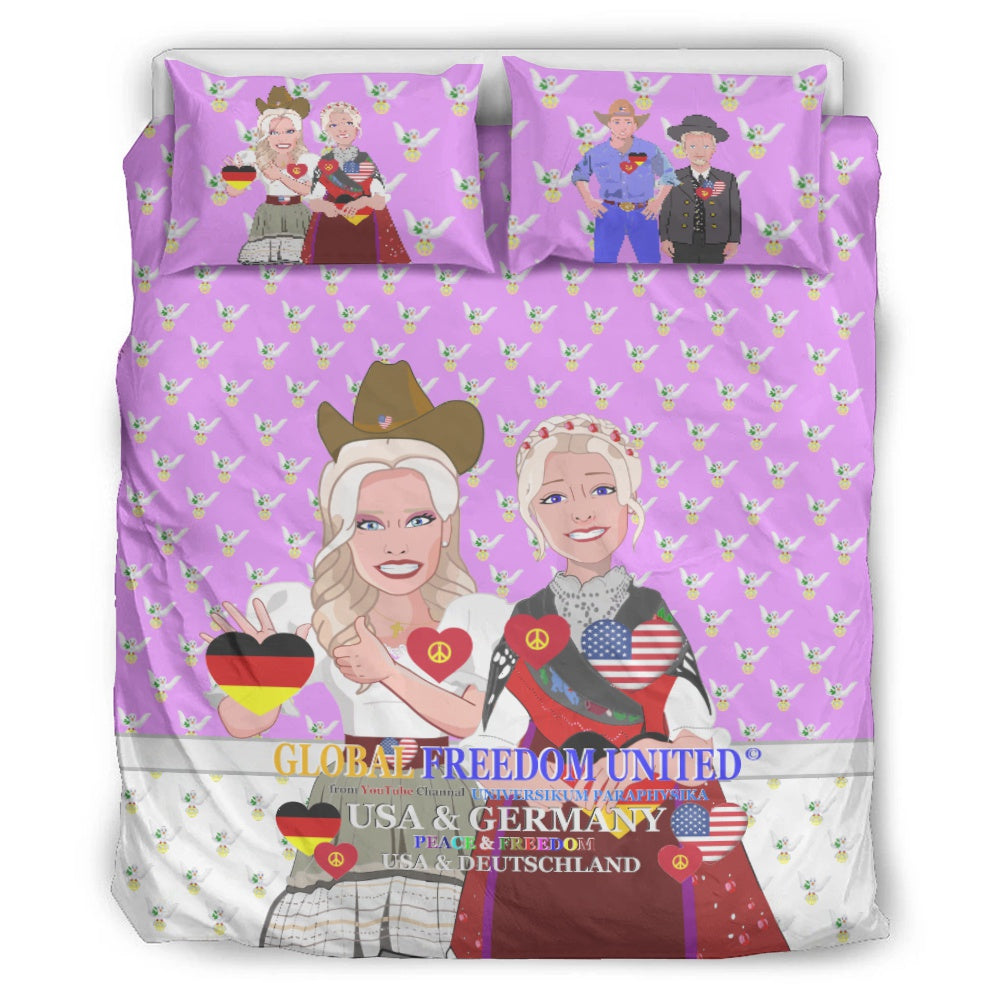 Bed Line GLOBAL FREEDOM UNITED© Women USA & Germany Lilac