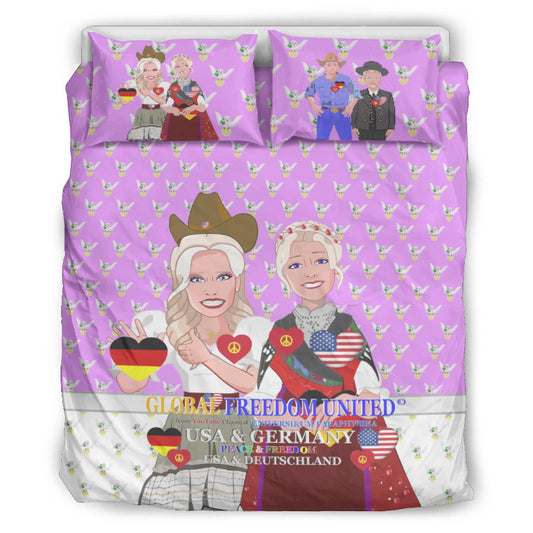 Bed Line GLOBAL FREEDOM UNITED© Women USA & Germany Lilac