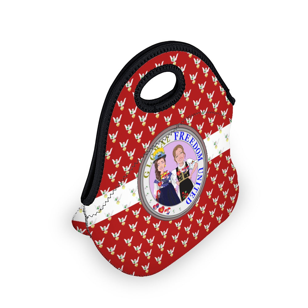 Meal Back GLOBAL FREEDOM UNITED© Women Croatia & Serbia Dove Of Peace Red