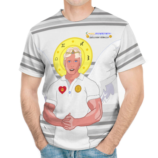 Men´s T-shirt Global Freedom United Archangel Michael Croatia V2 Grey