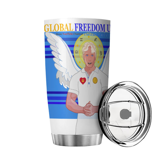 Tumbler Global Freedom United  Archangel Michael German  Deep Blue