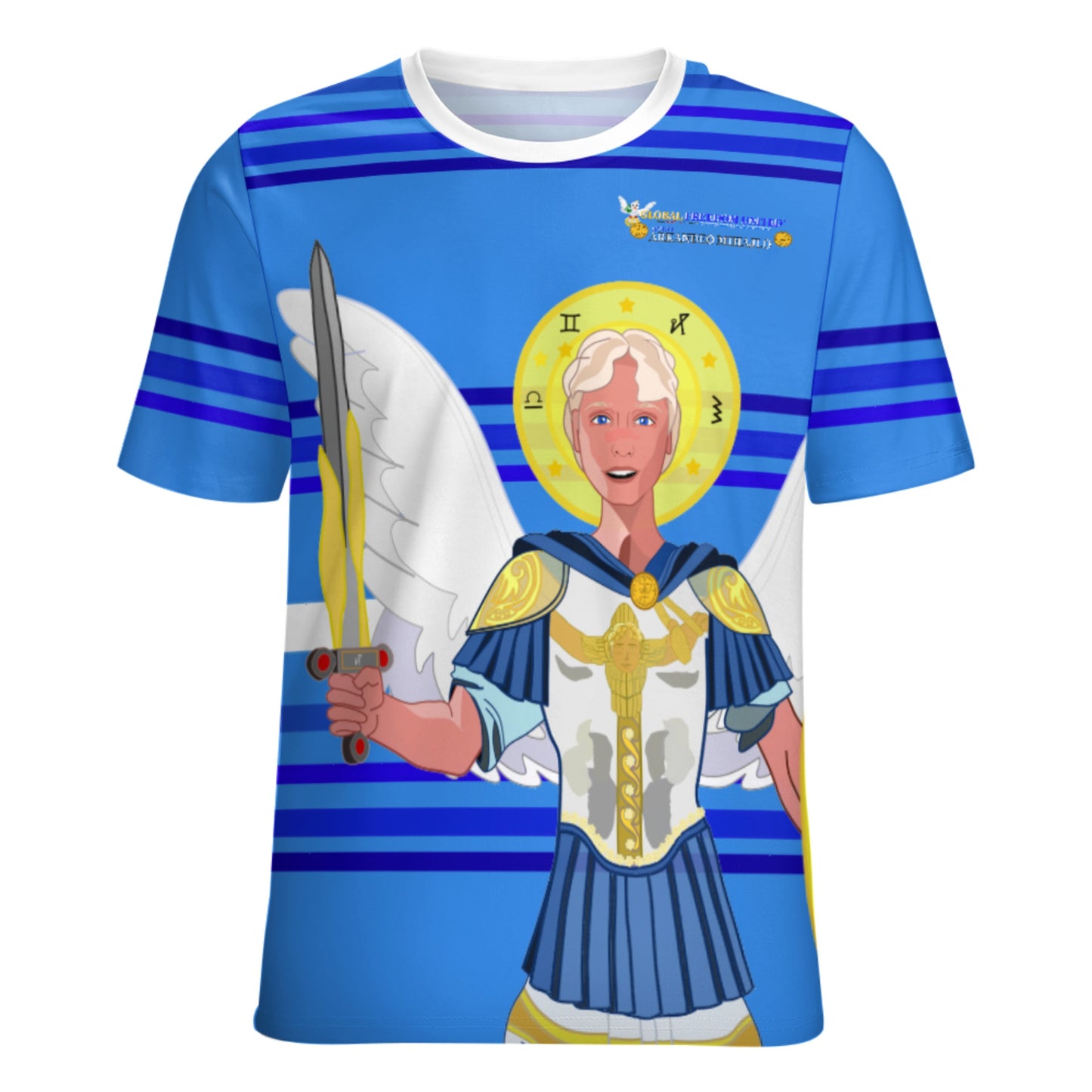 Women´s T-shirt Global Freedom United Archangel Michael Croatia V1 Deep Blue
