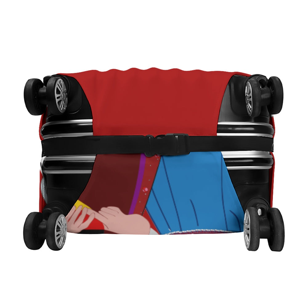 Luggage Cover GLOBAL FREEDOM UNITED© Women AFGHANISTAN & GERMANY Red