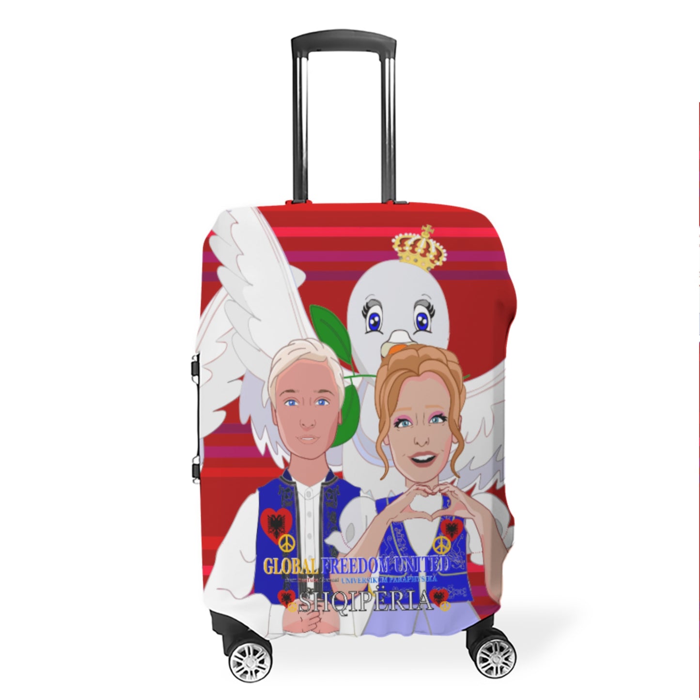 Lugguage GLOBAL FREEDOM UNITED© Couple Albania Red
