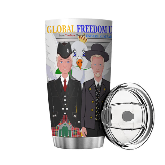 Tumbler Global Freedom United Men England & Germany Old Peace Grey