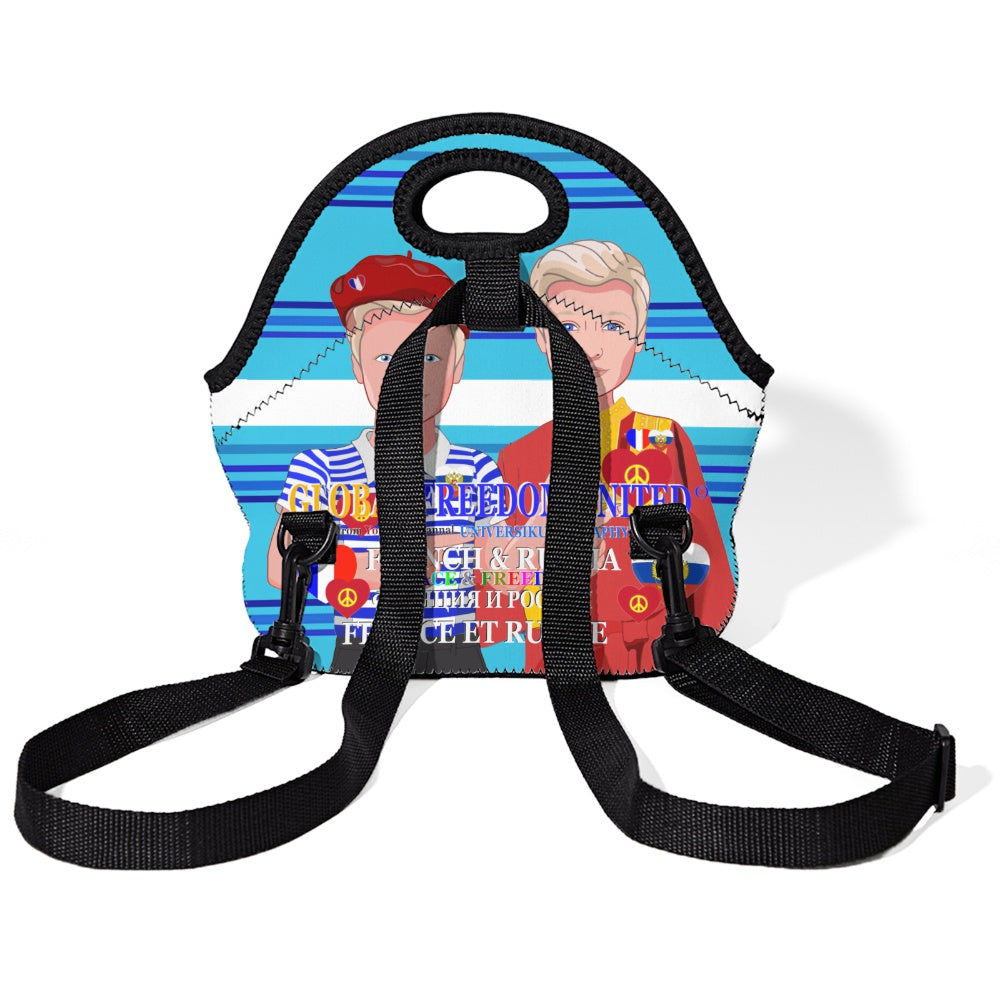 Meal Bag With Strap GLOBAL FREEDOM UNITED© Men Russia & French Blue 1